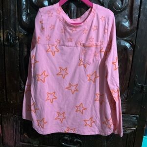 Cat & Jack Pink Shirt with Orange Stars